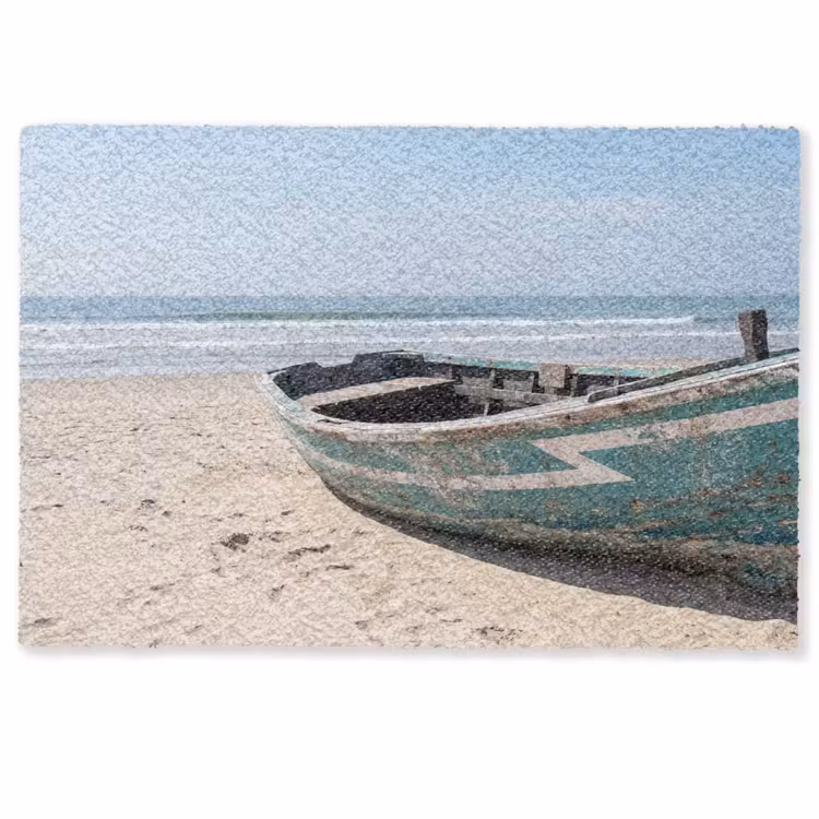 Deurmat - Boot - Zandstrand - Zee — 1