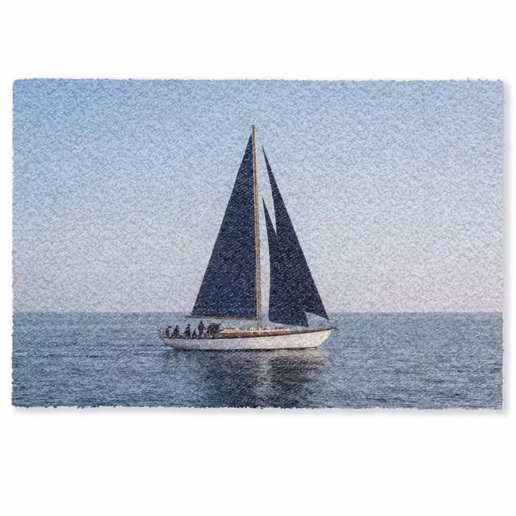 Deurmat - Zeilboot - Zee - Blauw — 1