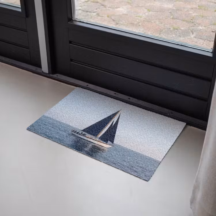 Deurmat - Zeilboot - Zee - Blauw — 2