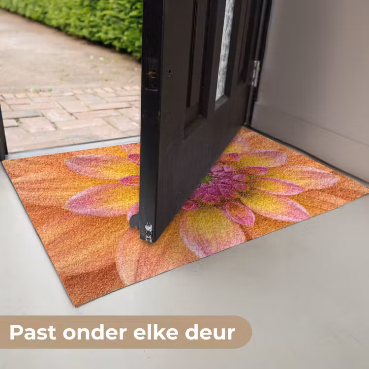 Deurmat - Dahlia - Bloem - Oranje — 7