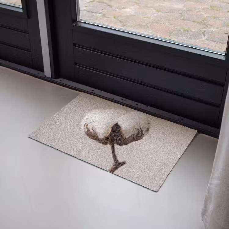Deurmat - Katoenbol - Minimalistisch - Wit — 2