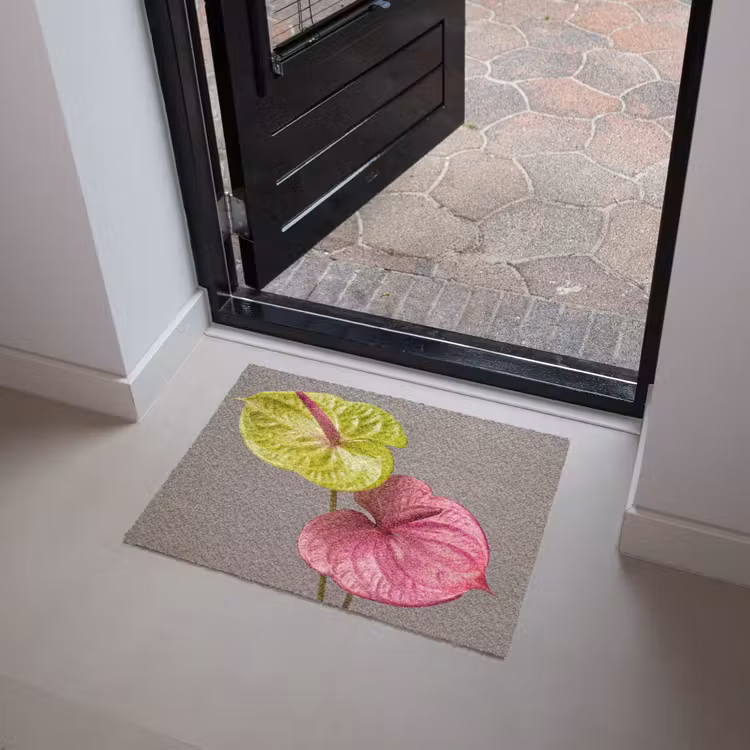 Deurmat - Planten - Anthurium - Groen - Roze — 4