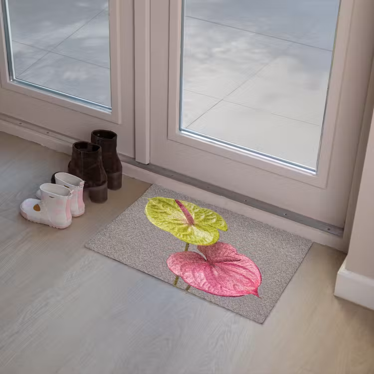 Deurmat - Planten - Anthurium - Groen - Roze — 8