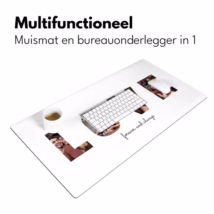 Gepersonaliseerde bureau onderlegger - Love - Lettercollage — 7