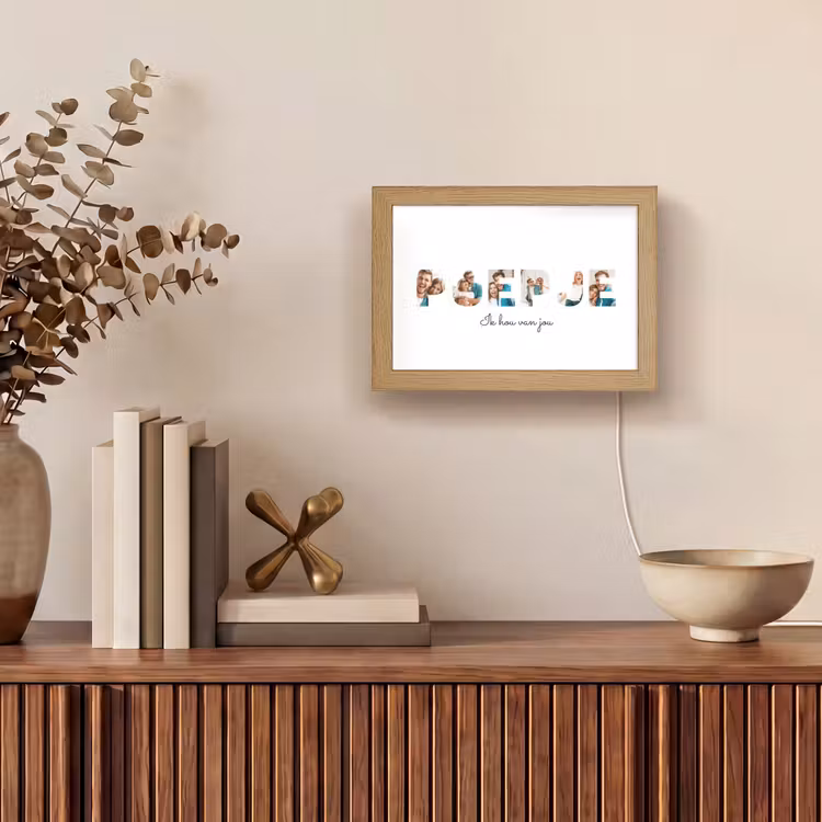 Gepersonaliseerde Lightbox - Poepje - Lettercollage — 3