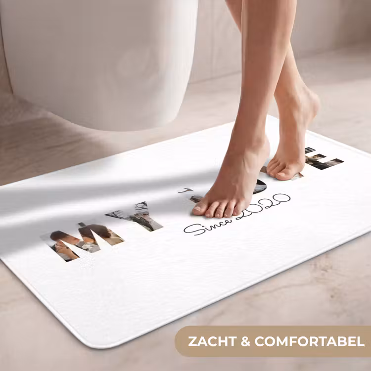 Gepersonaliseerde Wc Mat - My Love - Lettercollage — 7