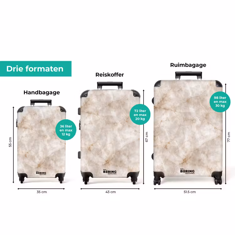 Koffer - Marmer - Patroon - Klassiek — 8