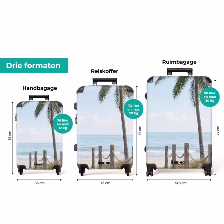 Koffer - Palmbomen - Pad - Horizon — 8