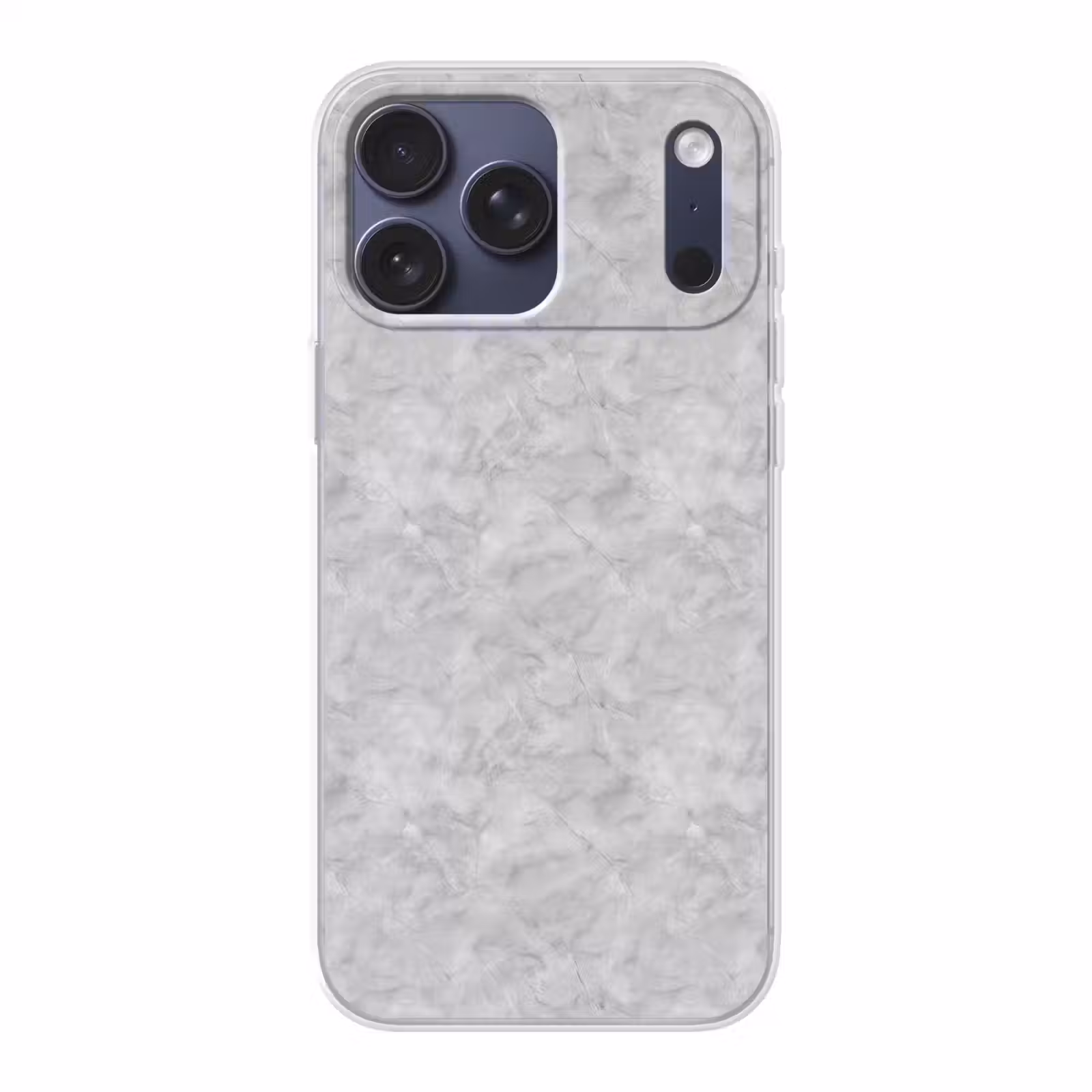 Telefoonhoesje Softcase - Grijs - Marmer - Mat — 1