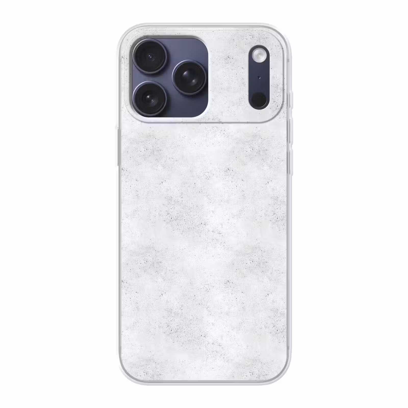 Telefoonhoesje Softcase - Lichtgrijs - Betonstructuur - Subtiel — 1