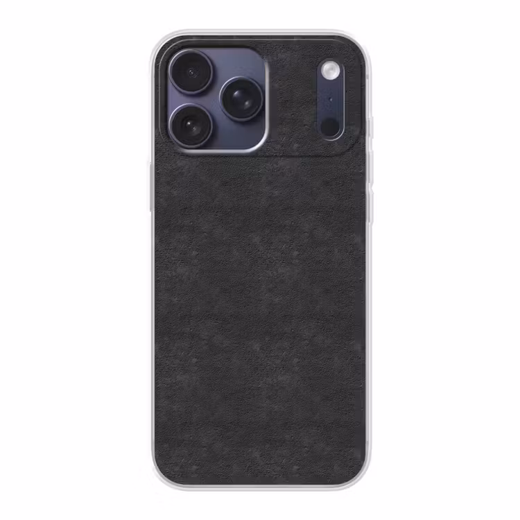 Telefoonhoesje Softcase - Donkergrijs - Asfaltstructuur - Ruw — 1