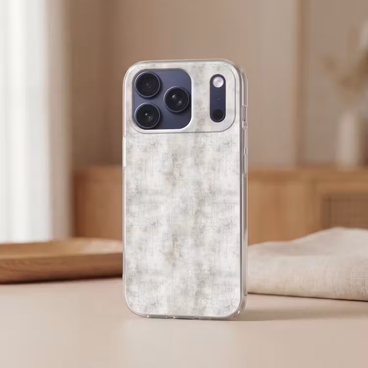 Telefoonhoesje Softcase - Grijs - Beton - Verweerd — 3
