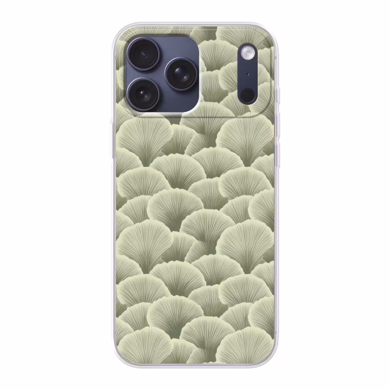Telefoonhoesje Softcase - Waaier - Blad - Groen — 1