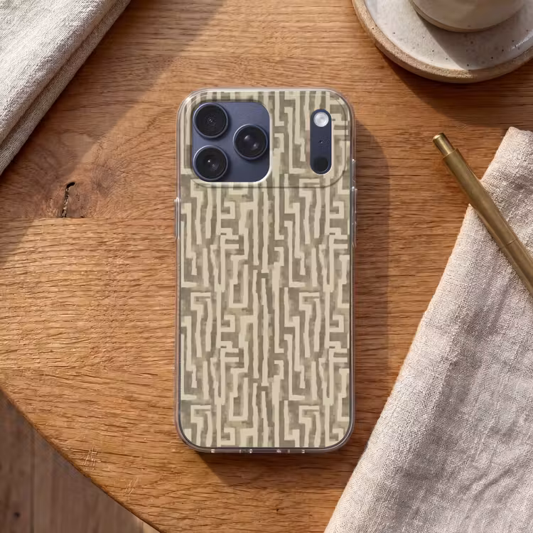 Telefoonhoesje Softcase - Abstract - Geometrisch - Groen — 2