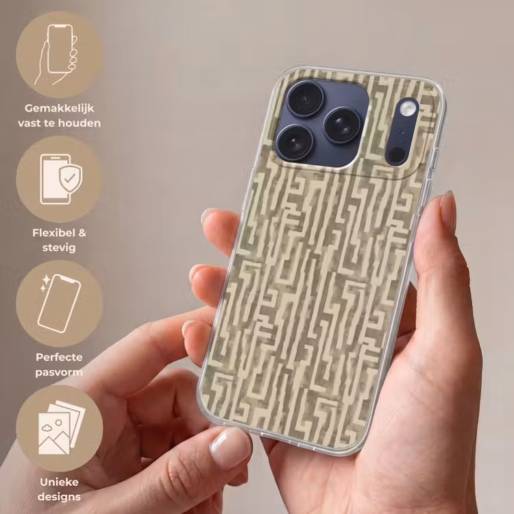 Telefoonhoesje Softcase - Abstract - Geometrisch - Groen — 4