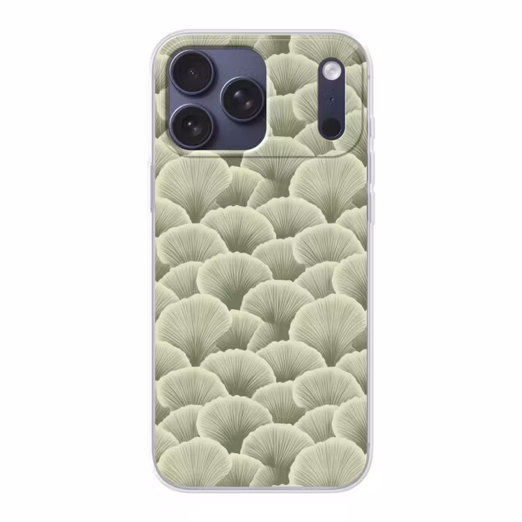 Telefoonhoesje Softcase - Waaier - Blad - Groen — 1