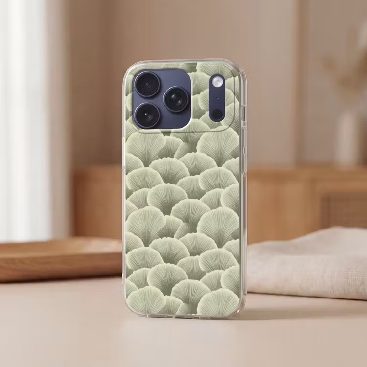 Telefoonhoesje Softcase - Waaier - Blad - Groen — 3