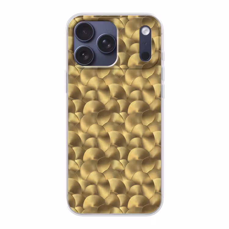 Telefoonhoesje Softcase - Modern - Cirkel - Goud — 1