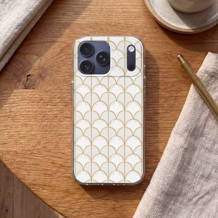 Telefoonhoesje Softcase - Mozaïek - Bogen - Goud — 2