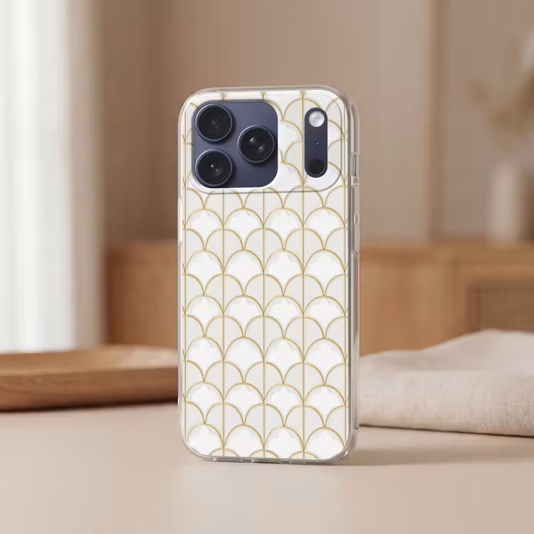 Telefoonhoesje Softcase - Mozaïek - Bogen - Goud — 3