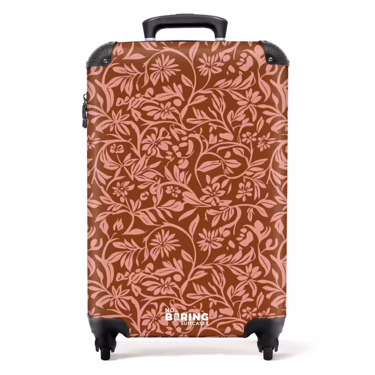 Koffer - Bloemen - Print - Roze — 1