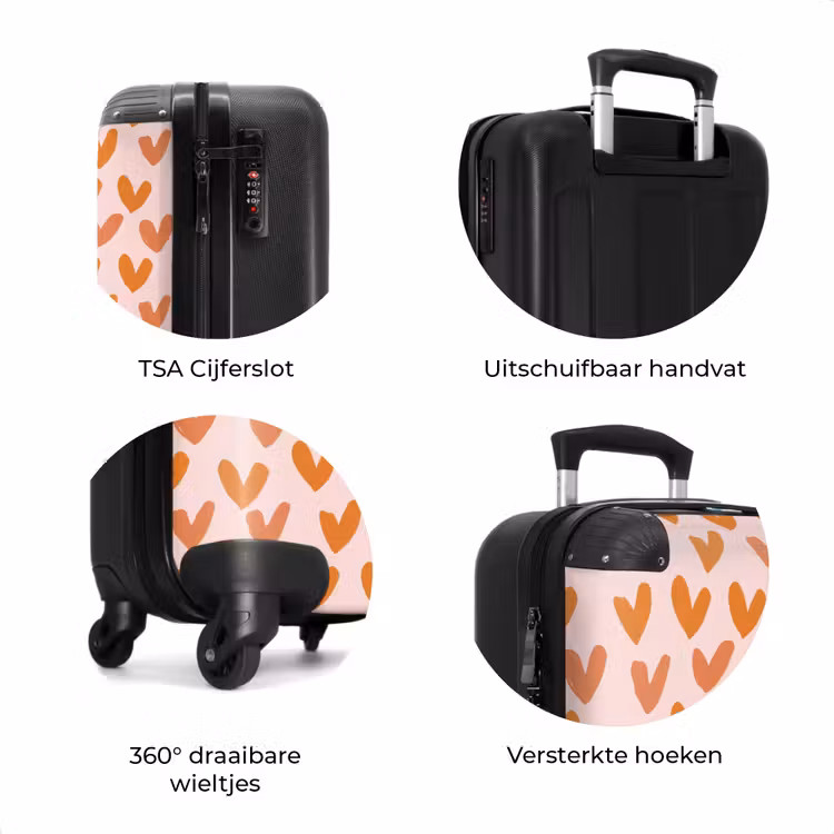 Koffer - Hartjes - Getekend - Oranje — 7