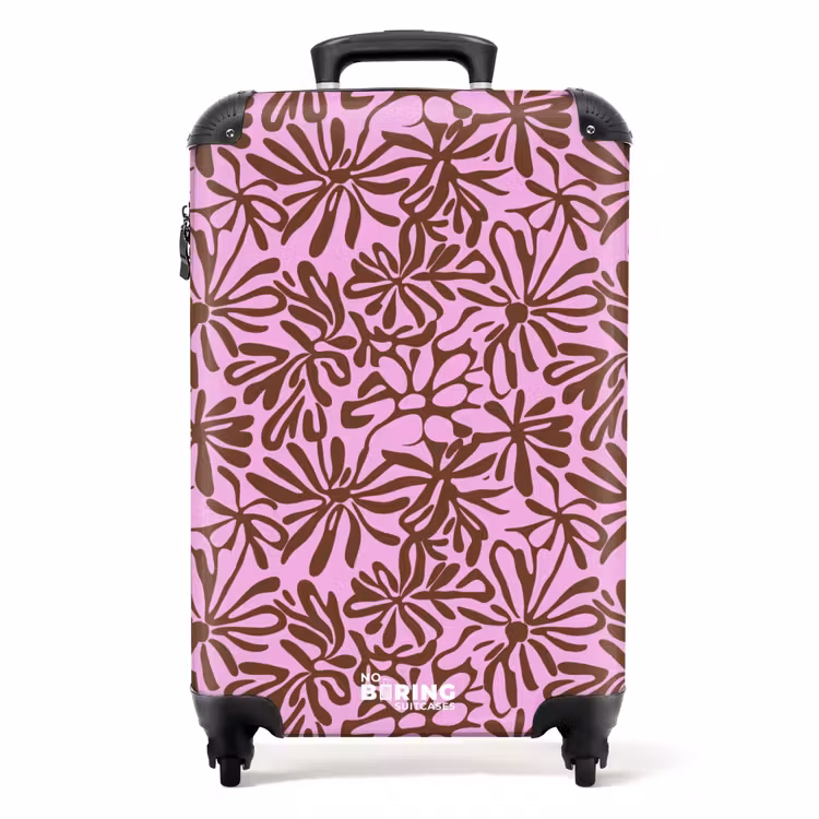 Koffer - Organisch - Patroon - Roze — 1