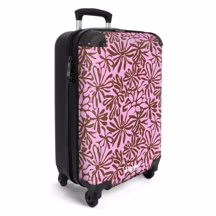 Koffer - Organisch - Patroon - Roze — 2