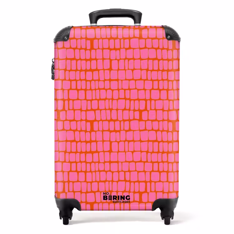 Koffer - Organisch - Raster - Roze — 1