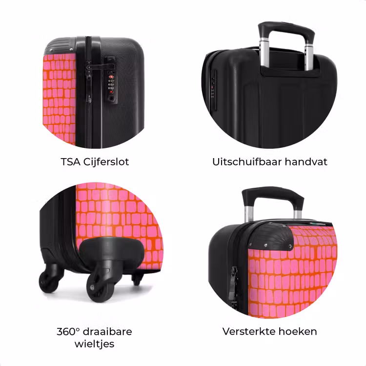 Koffer - Organisch - Raster - Roze — 7