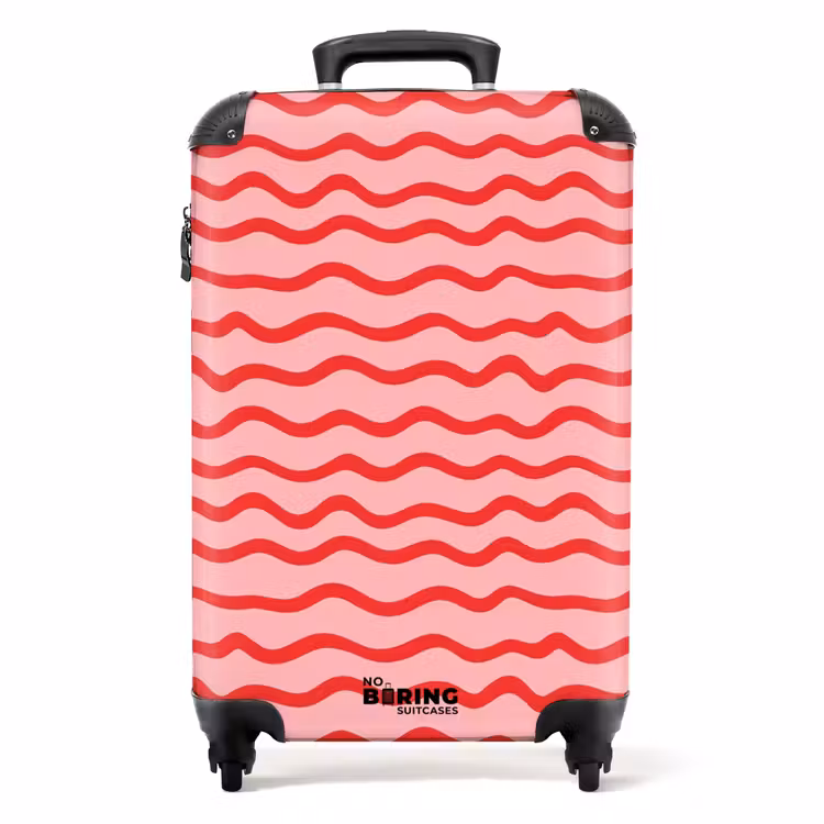 Koffer - Speels - Patroon - Rood — 1