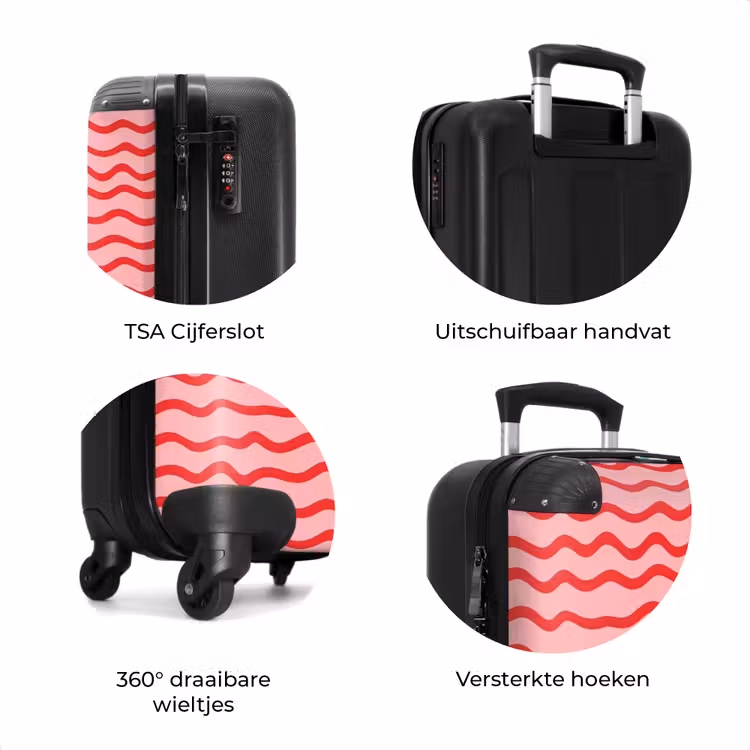Koffer - Speels - Patroon - Rood — 7