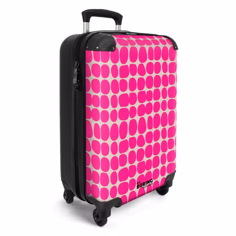 Koffer - Stippen - Patroon - Roze — 2