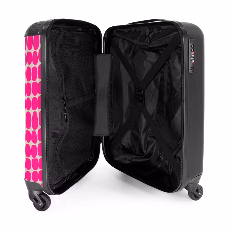 Koffer - Stippen - Patroon - Roze — 4