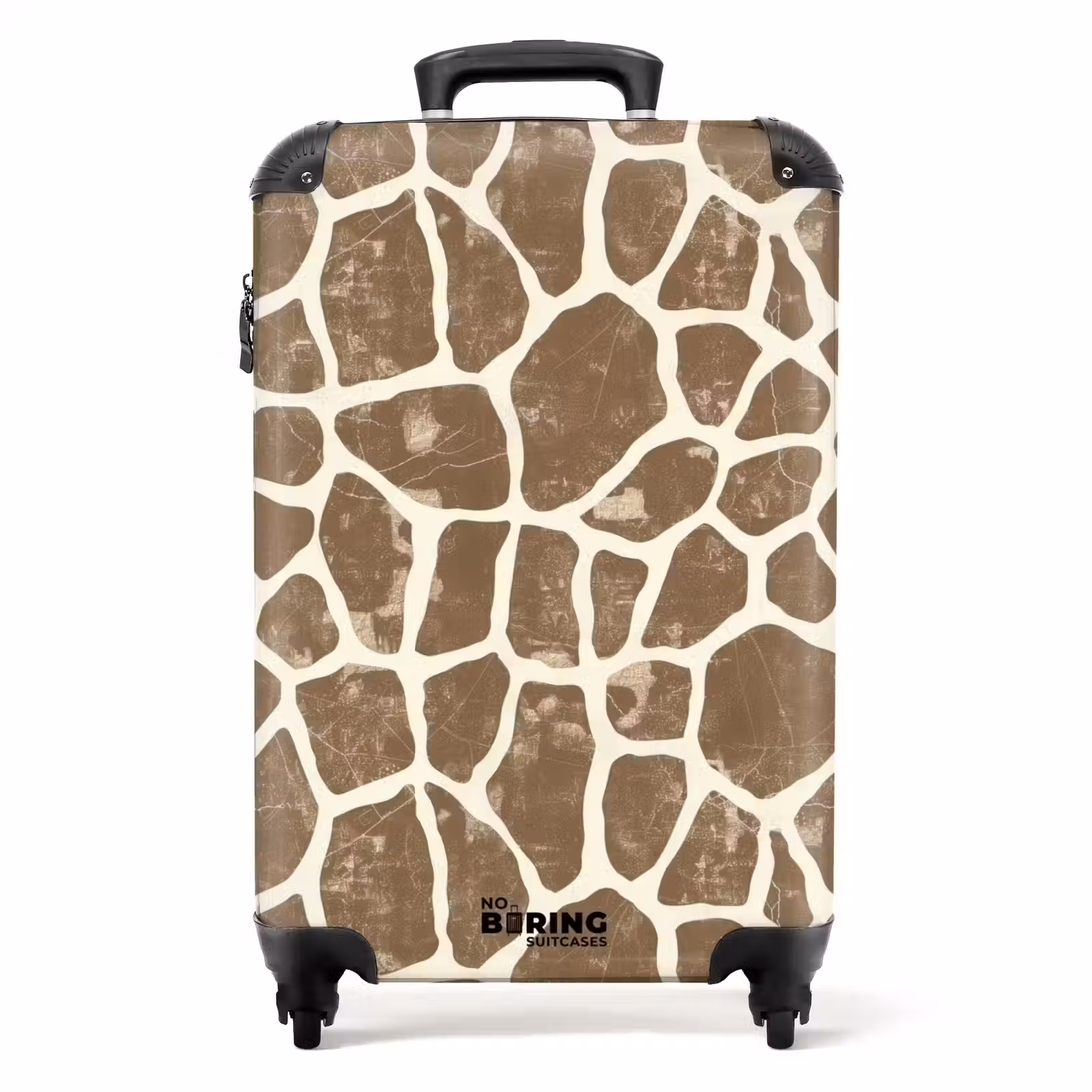 Koffer - Giraf - Patroon - Beige - Bruin — 1