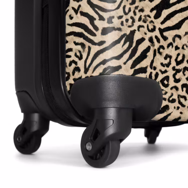 Koffer - Giraf - Zebra - Motief - Bruin — 6