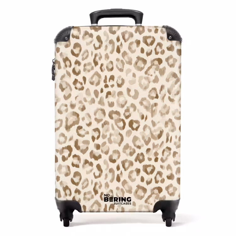 Koffer - Luipaard - Klassiek - Beige — 1