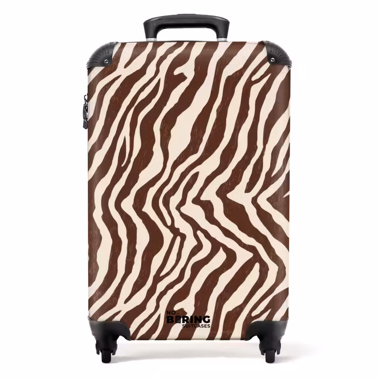 Koffer - Zebra - Patroon - Zwart - Wit — 1