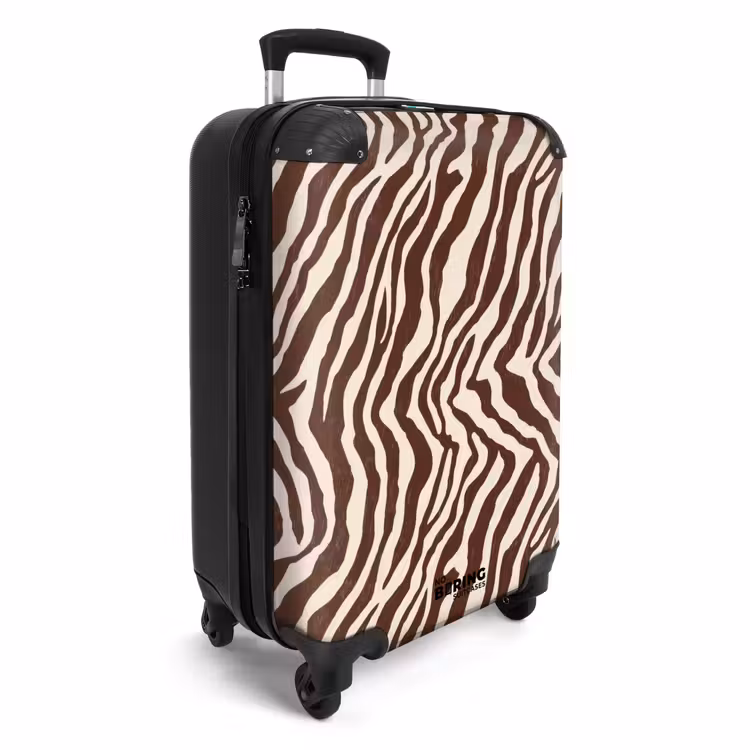 Koffer - Zebra - Patroon - Zwart - Wit — 2