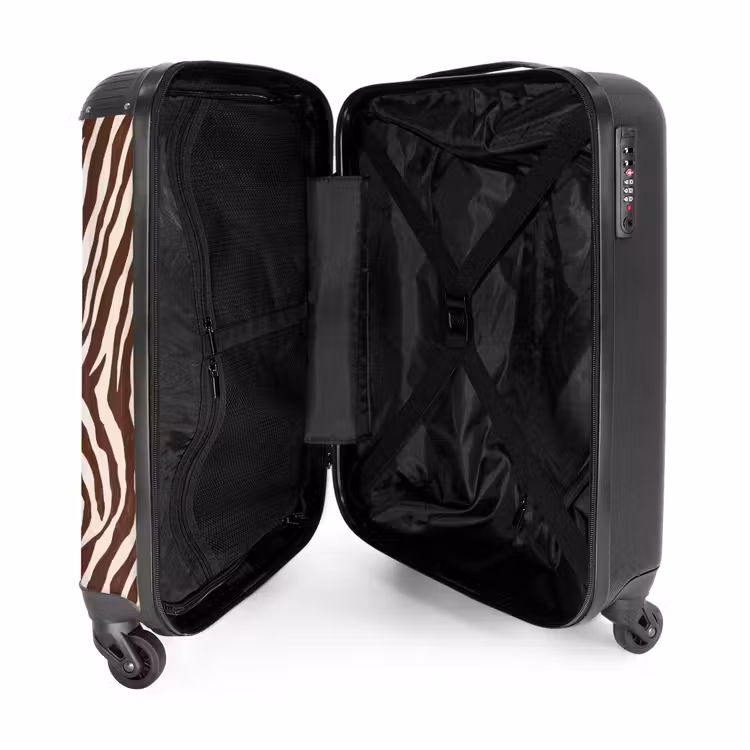 Koffer - Zebra - Patroon - Zwart - Wit — 4