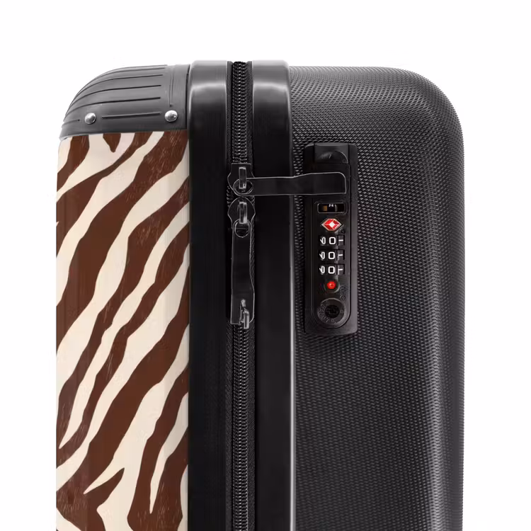 Koffer - Zebra - Patroon - Zwart - Wit — 5
