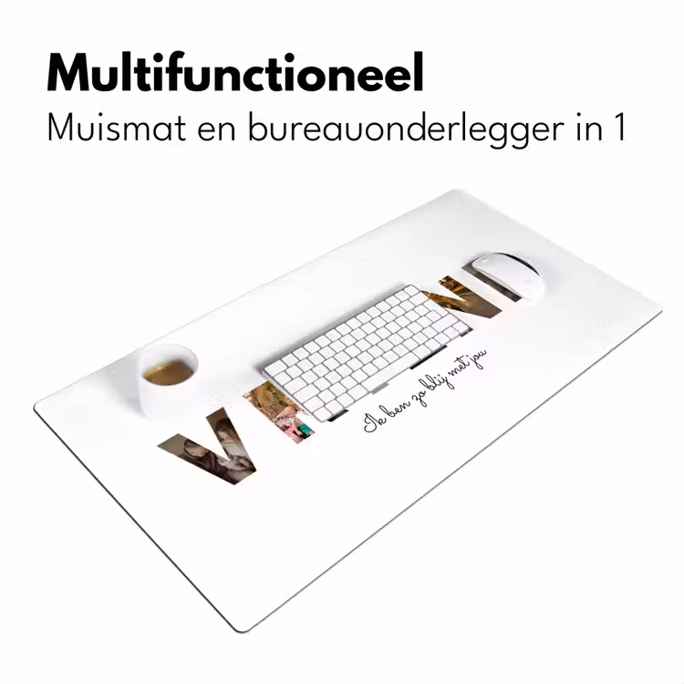 Gepersonaliseerde bureau onderlegger - Vriend - Lettercollage — 7