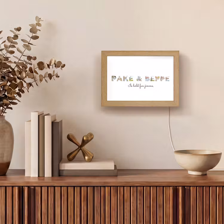 Gepersonaliseerde Lightbox - Pake & Beppe - Lettercollage — 4