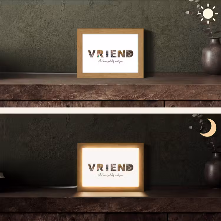 Gepersonaliseerde Lightbox - Vriend - Lettercollage — 5