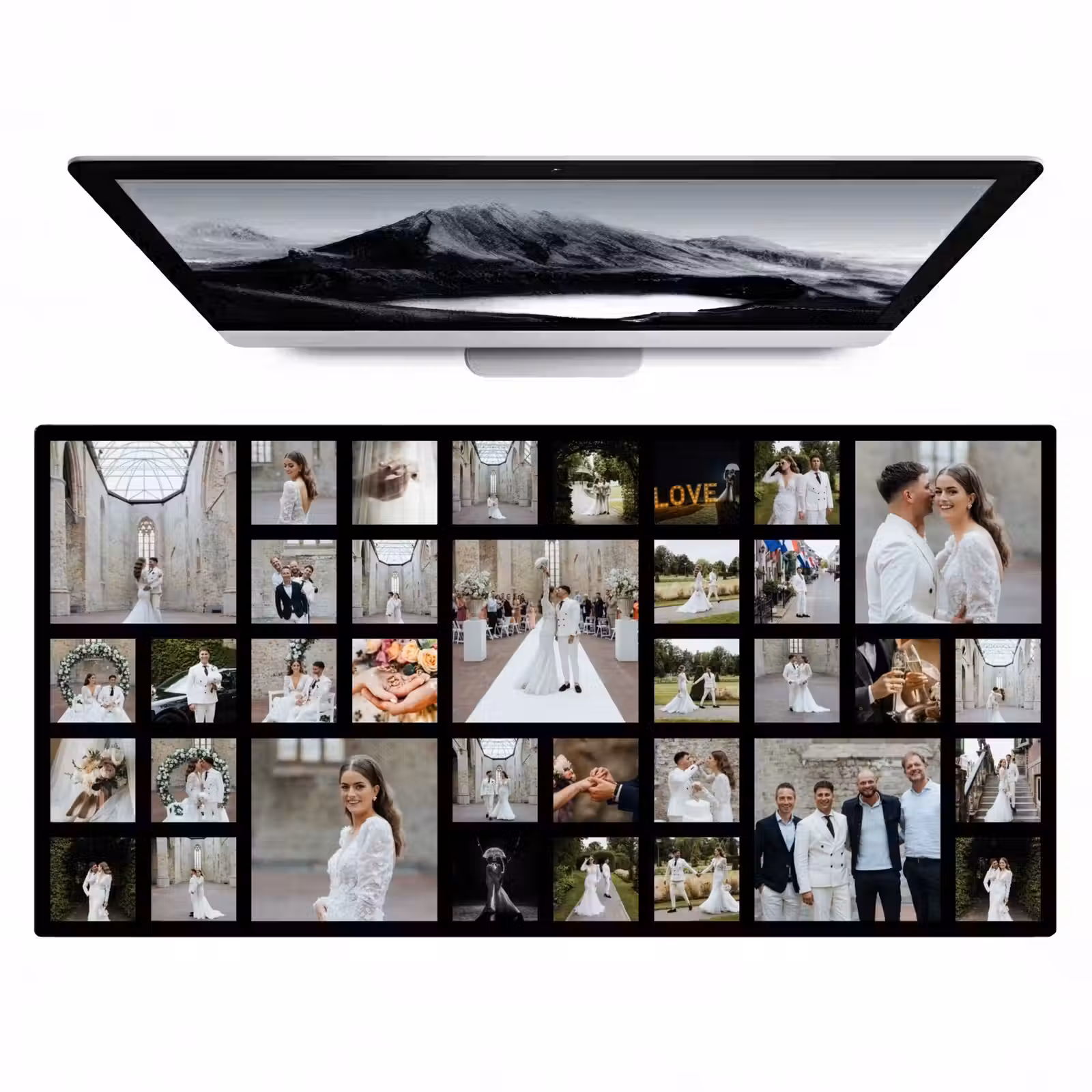 Gepersonaliseerde bureau onderlegger - Fotocollage - 38 afbeeldingen — 1