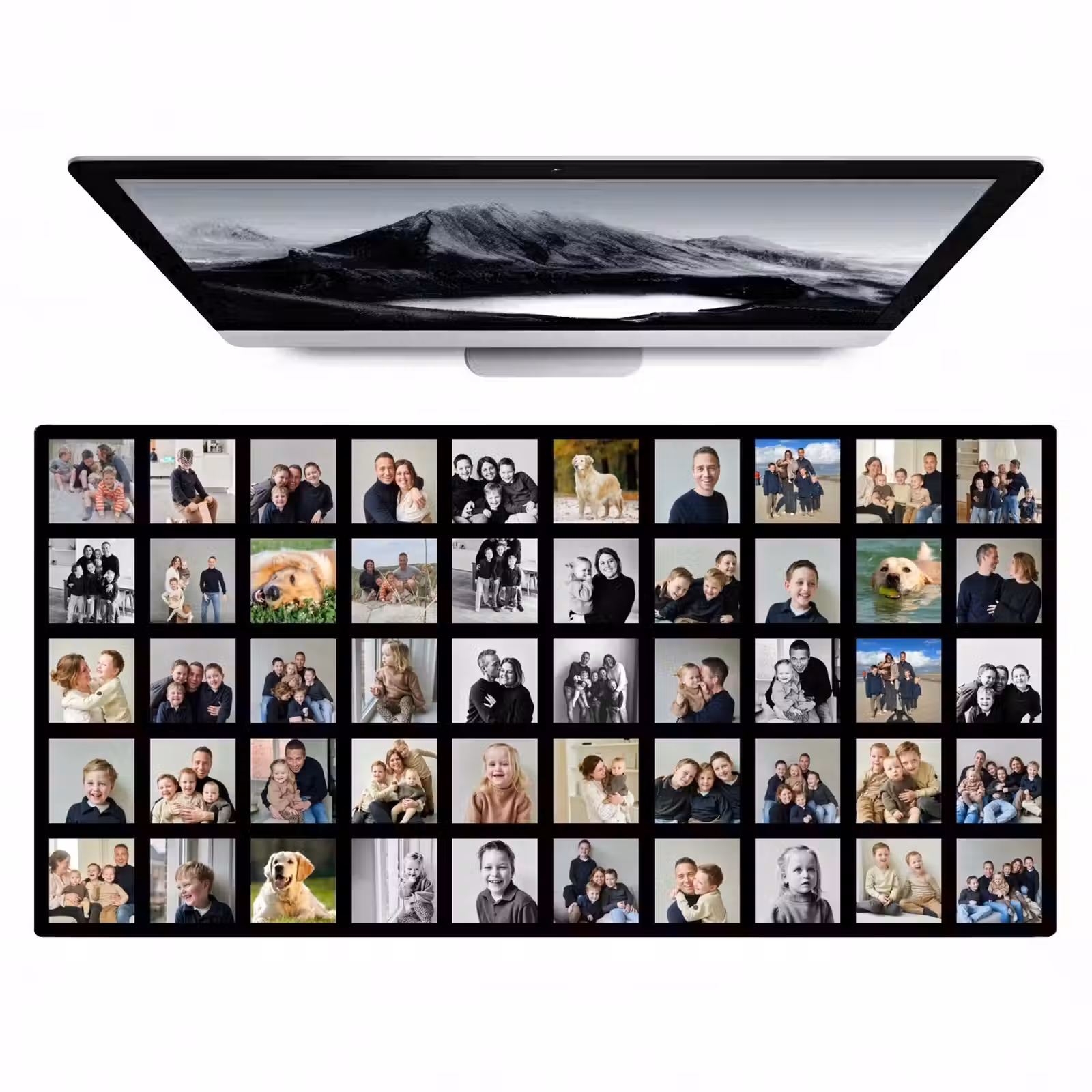 Gepersonaliseerde bureau onderlegger - Fotocollage - 50 afbeeldingen — 1