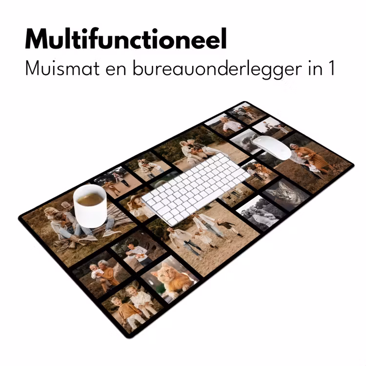 Gepersonaliseerde bureau onderlegger - Fotocollage - 20 afbeeldingen — 7