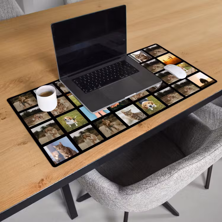 Gepersonaliseerde bureau onderlegger - Fotocollage - 32 afbeelding — 3