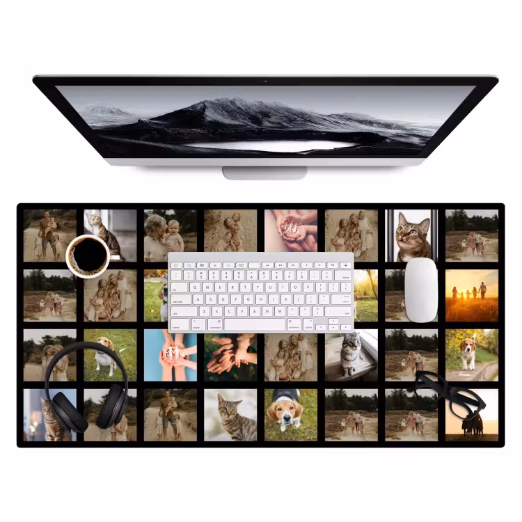 Gepersonaliseerde bureau onderlegger - Fotocollage - 32 afbeelding — 4