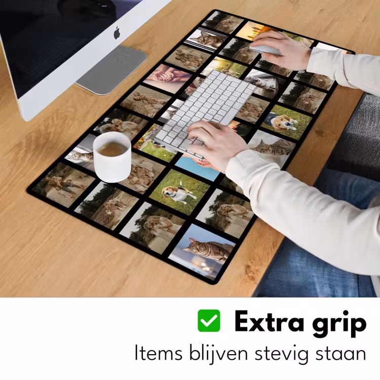 Gepersonaliseerde bureau onderlegger - Fotocollage - 32 afbeelding — 6